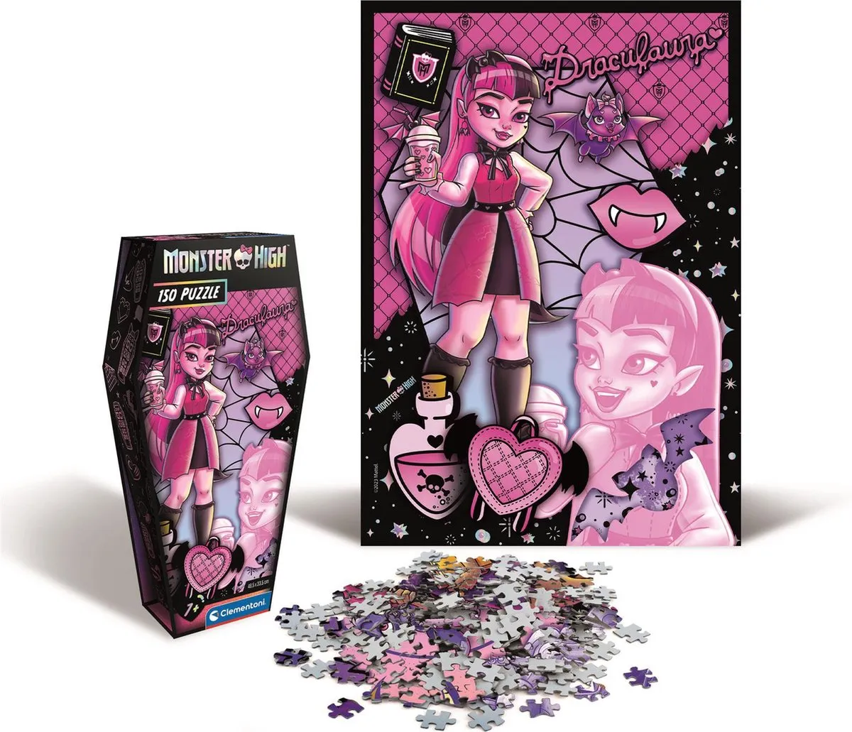 Clementoni Monster High Coffin Pack Draculaura Puzzel 150 Stukjes - Meerkleurig