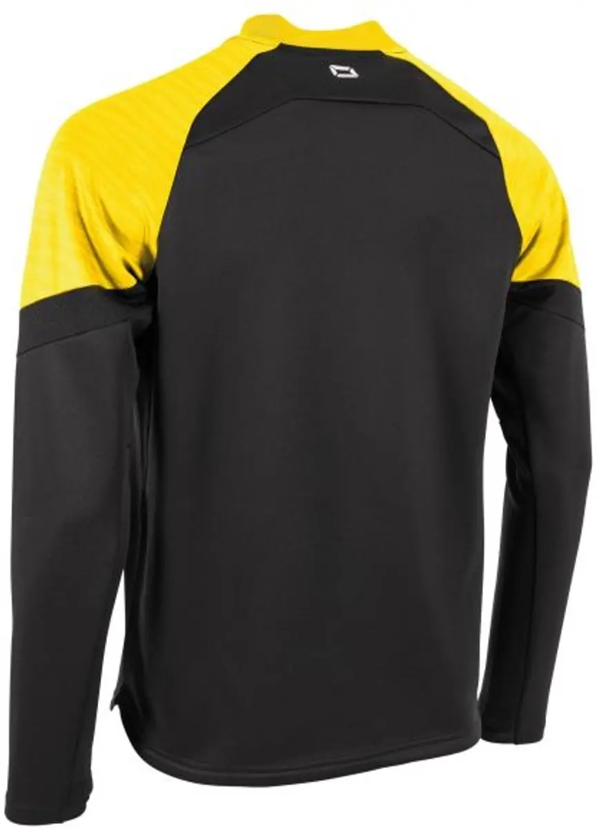 Stanno Bolt Quarter Zip Top 164 - Zwart/Geel