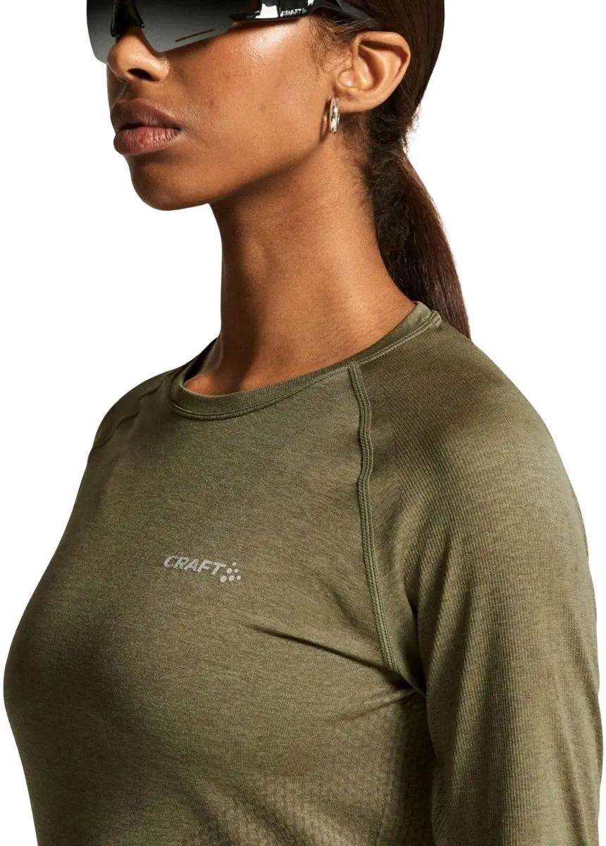 Craft Core Dry Active Comfort Shirt Dames XS - Olijfgroen