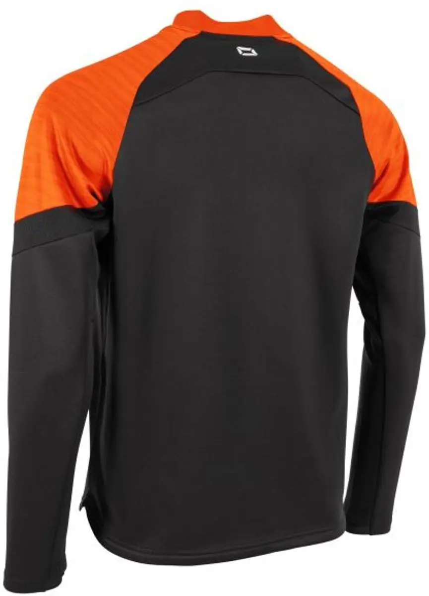 Stanno Bolt Quarter Zip Top XL - Zwart/Oranje