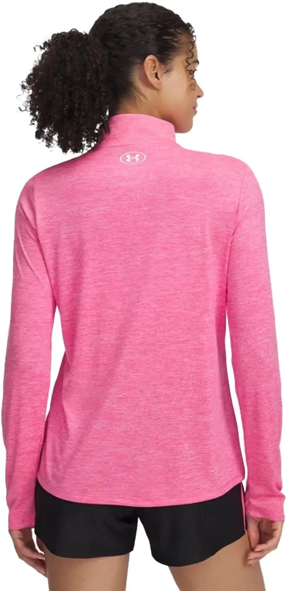 Under Armour Tech 1/2 Zip Sporttrui - Roze/Wit