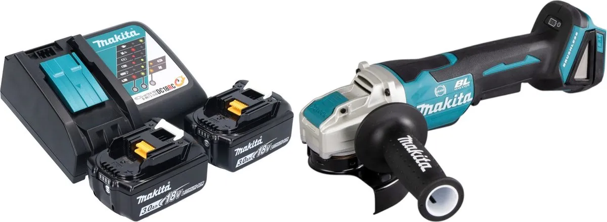 Makita DGA520 RFX1 Haakse Slijper 18V X-LOCK