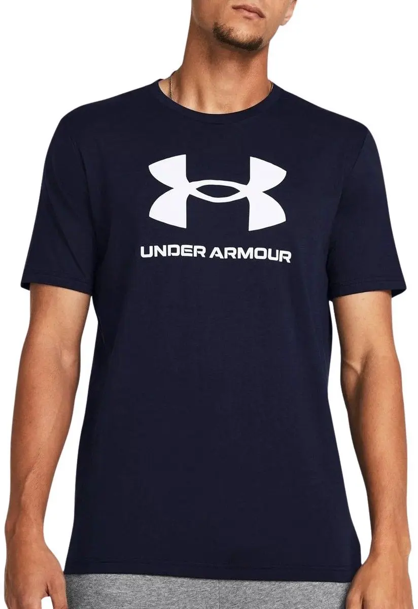 Under Armour Heren Sportshirt UA SPORTSTYLE LOGO UPDATE SS - Wit