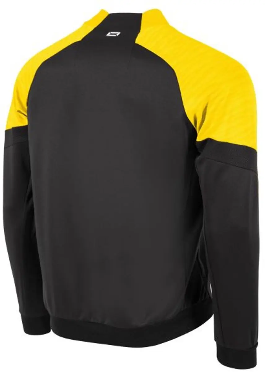 Stanno Bolt Full Zip Top M - Zwart/Geel
