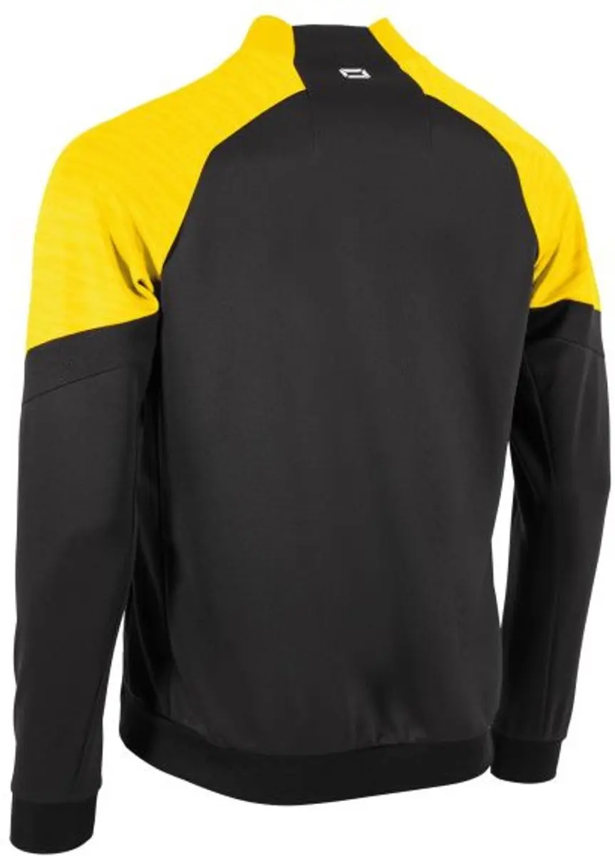 Stanno Bolt Full Zip Top M - Zwart/Geel