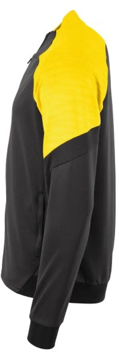 Stanno Bolt Full Zip Top M - Zwart/Geel