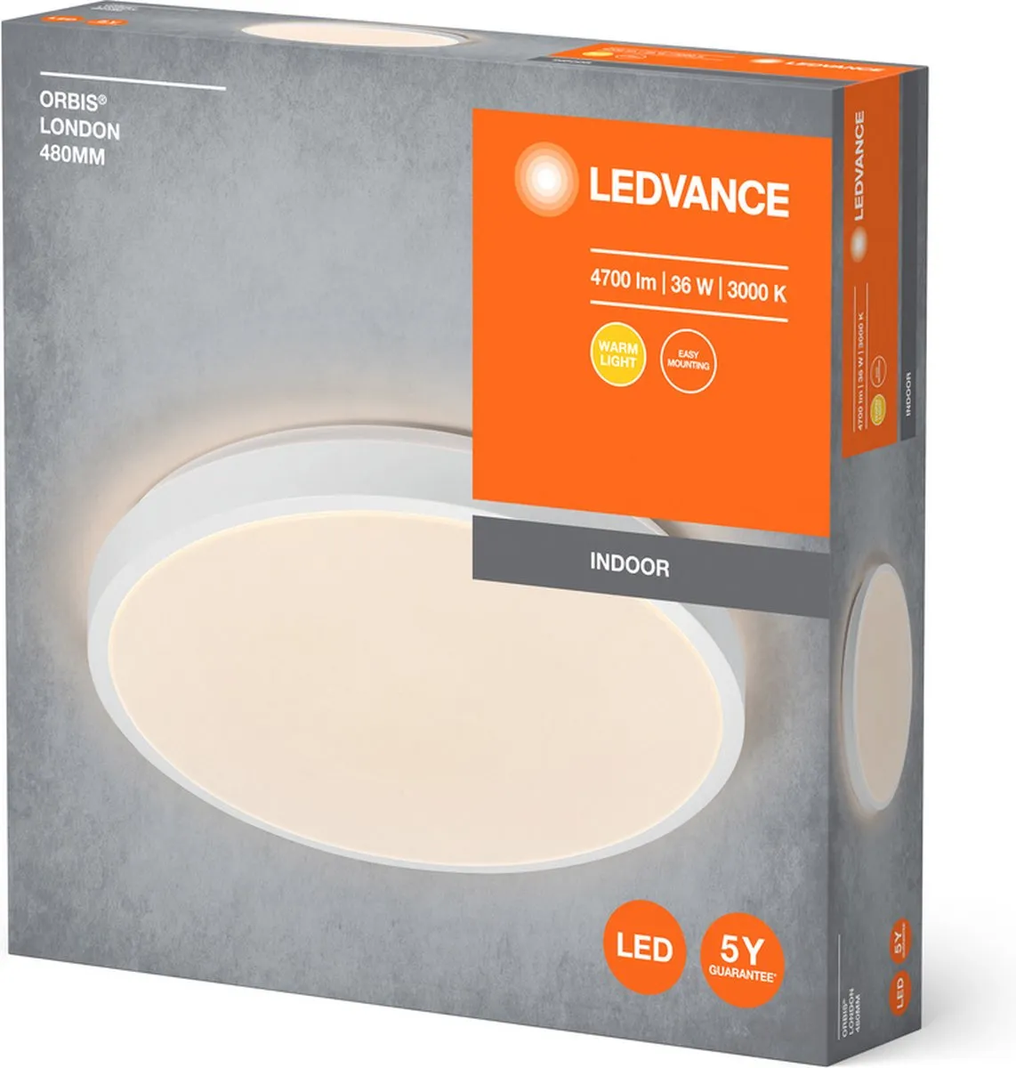 LEDVANCE Orbis London Plafondlamp 36W 4150lm - Wit