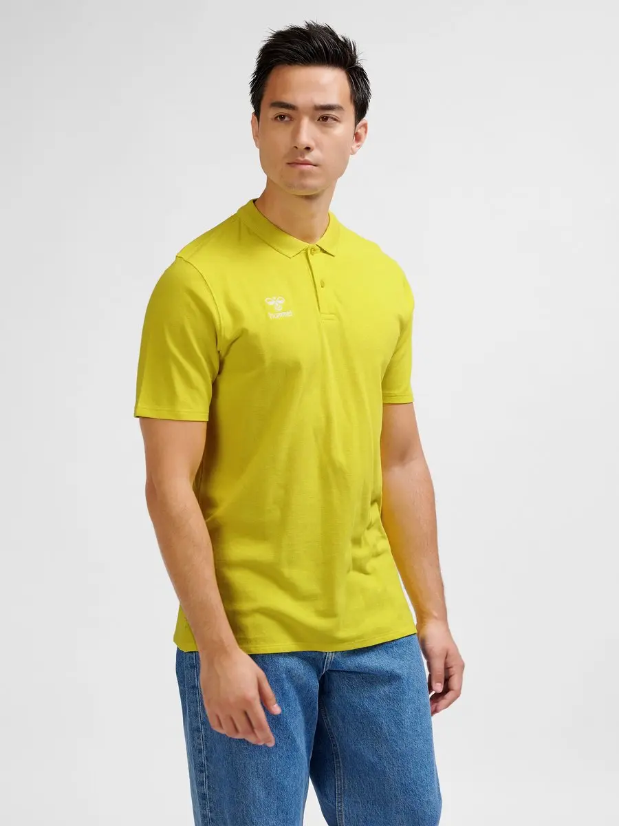 Hummel HMLGO 2.0 224831 Poloshirt - Blazing Yellow - XXL - afbeelding 6 van 6