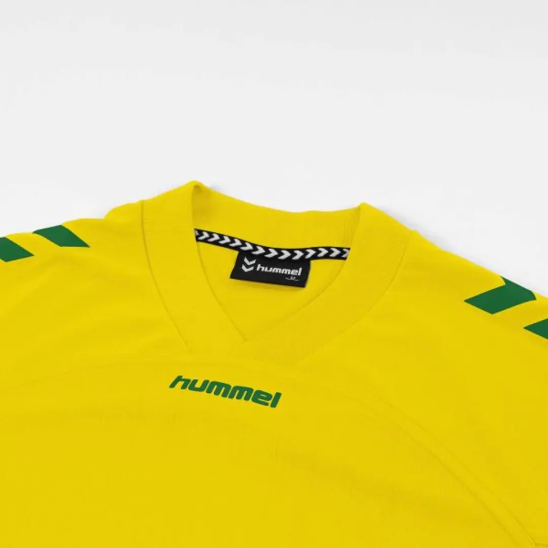 hummel Fyn Shirt - Geel/ Groen - Maat S