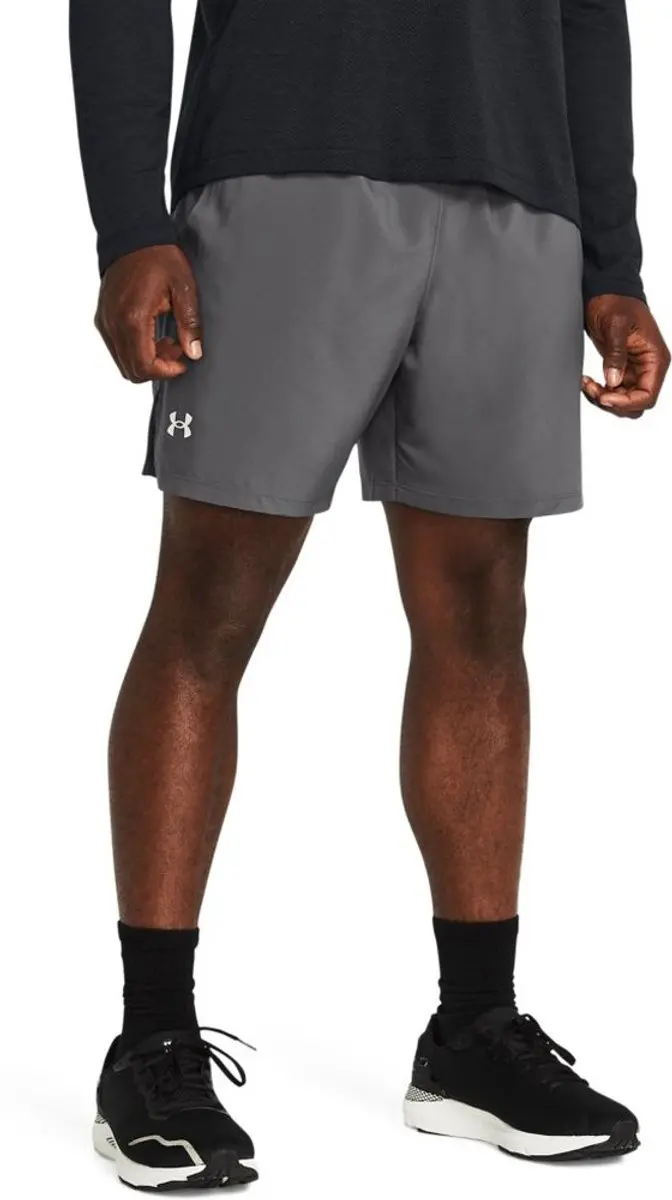Under Armour UA LAUNCH 7'' Heren Sportbroek - Grijs/Wit