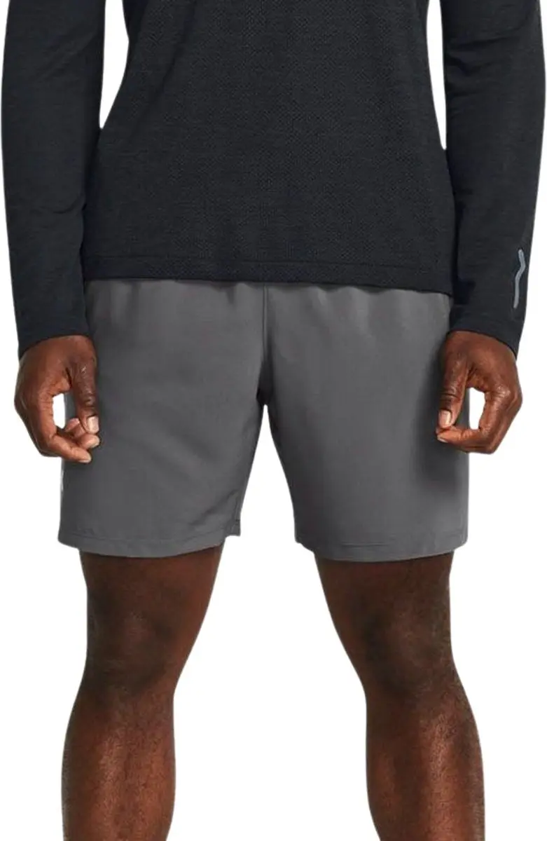 Under Armour UA LAUNCH 7'' Heren Sportbroek - Grijs/Wit