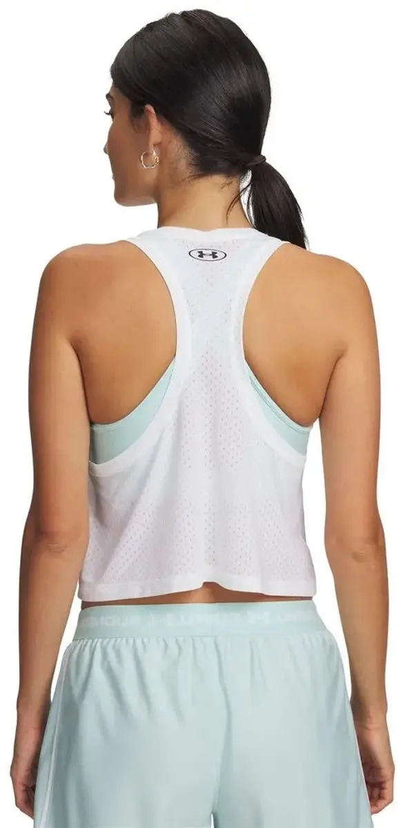 Under Armour Tech Sport Mesh Crop T-shirt - Wit XL