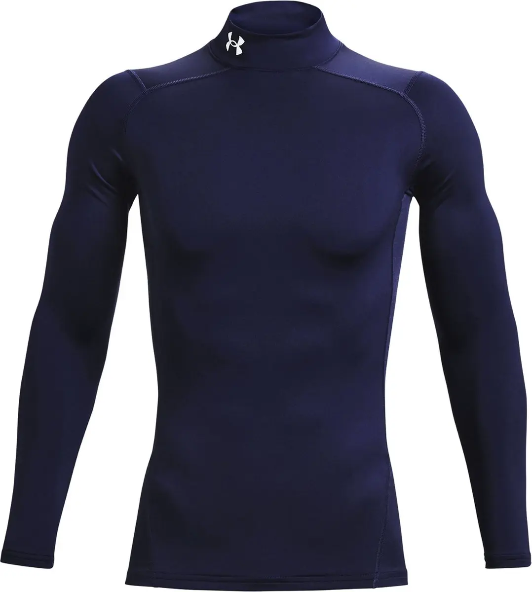 Under Armour UA CG Armour Comp Mock Heren Sportshirt - Midnight Navy