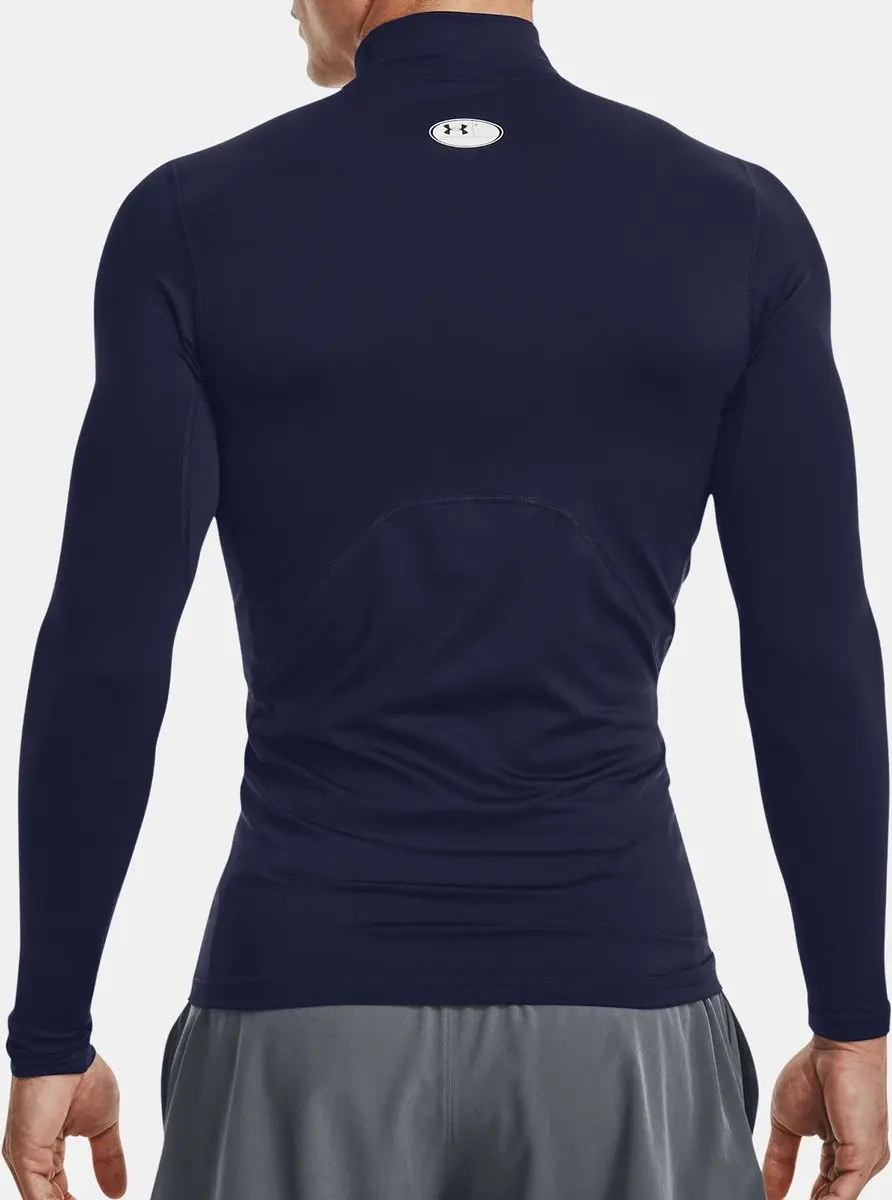 Under Armour UA CG Armour Comp Mock Heren Sportshirt - Midnight Navy