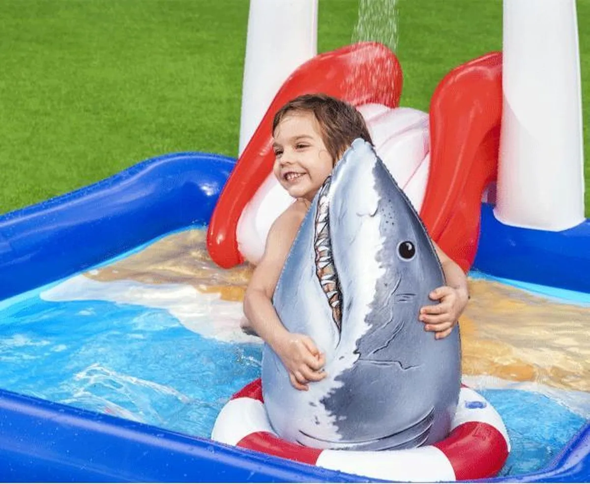 Bestway Playcenter Life Guard Zwembad 234cm - 276L - Blauw/Rood - afbeelding 6 van 6
