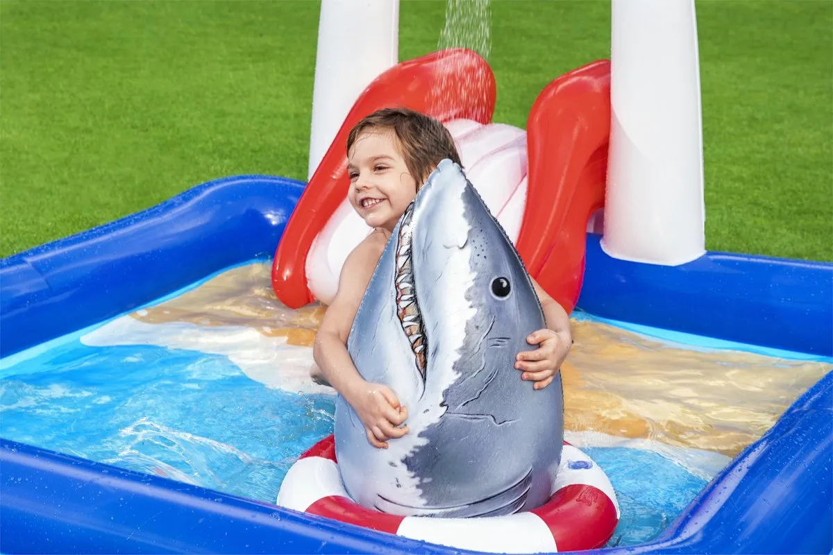 Bestway Playcenter Life Guard Zwembad 234cm - 276L - Blauw/Rood
