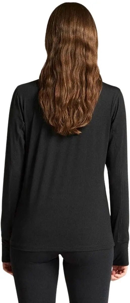 Craft Flow HZ Longsleeve Shirt Dames - L - Zwart