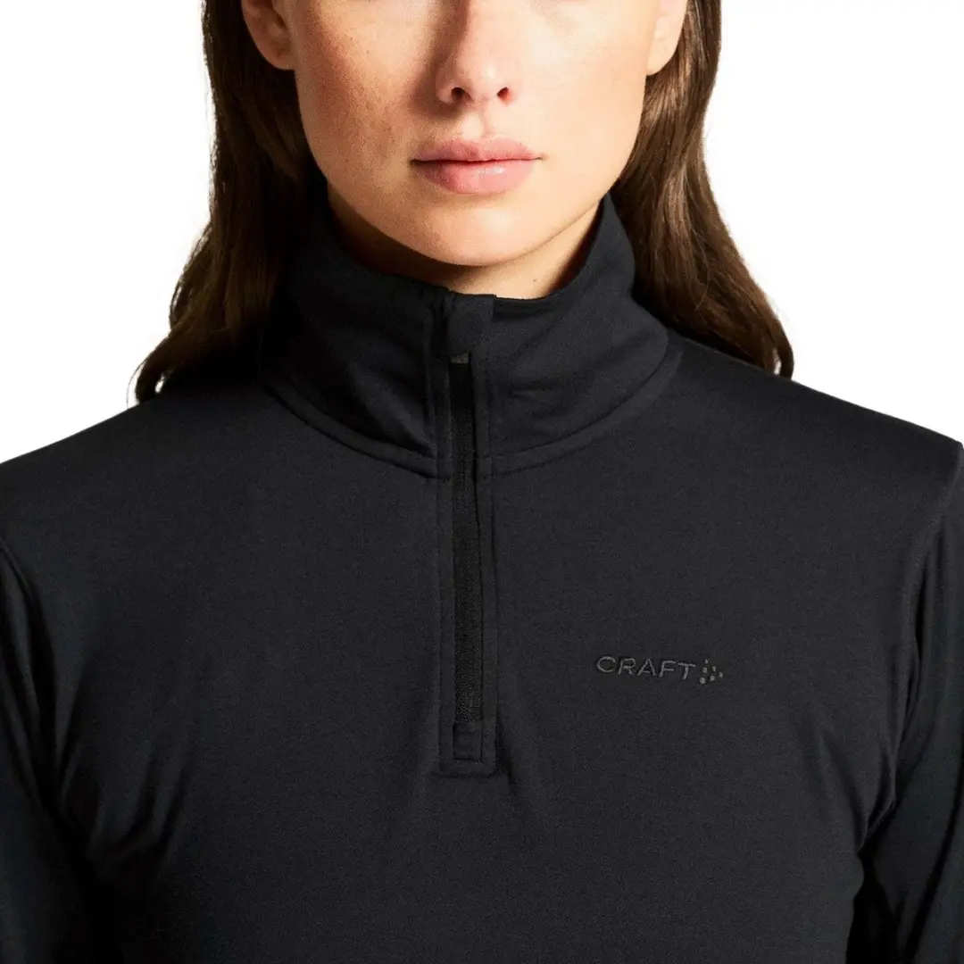 Craft Flow HZ Longsleeve Shirt Dames - L - Zwart - afbeelding 6 van 6