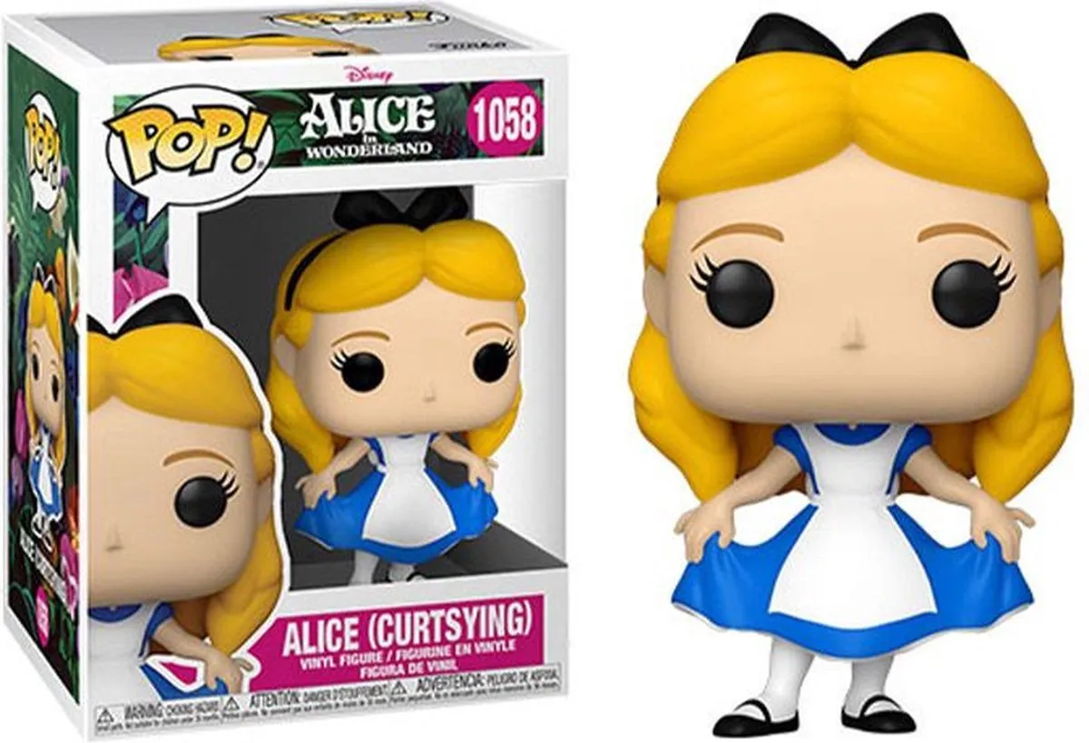 Disney POP! Alice Curtsying Verzamelfiguur - 9cm - Multicolours