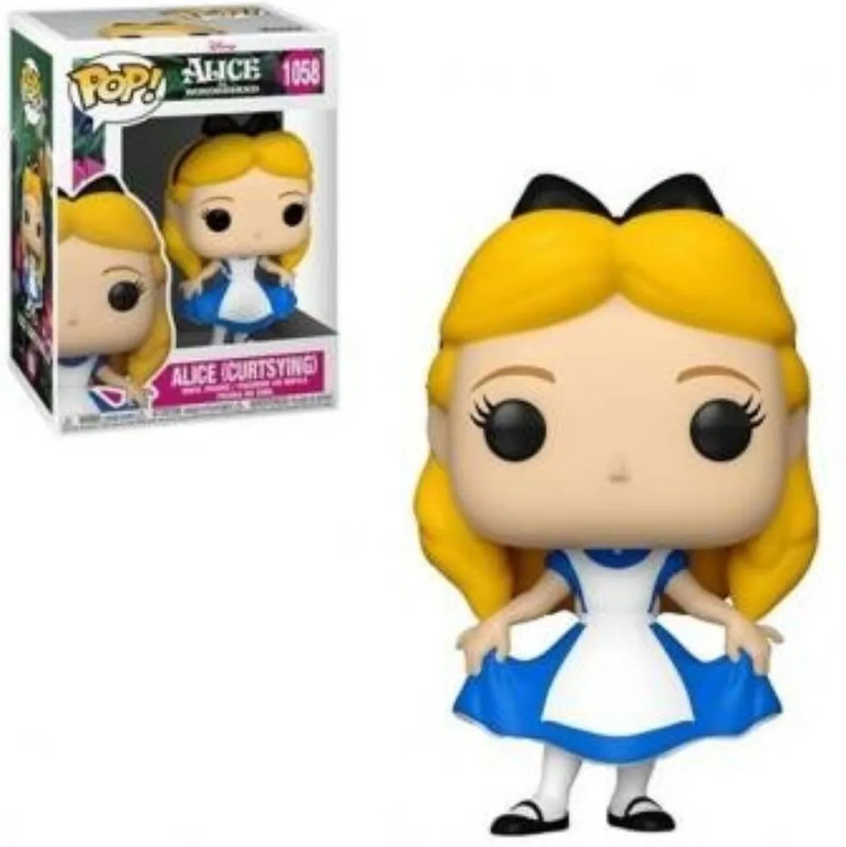 Disney POP! Alice Curtsying Verzamelfiguur - 9cm - Multicolours