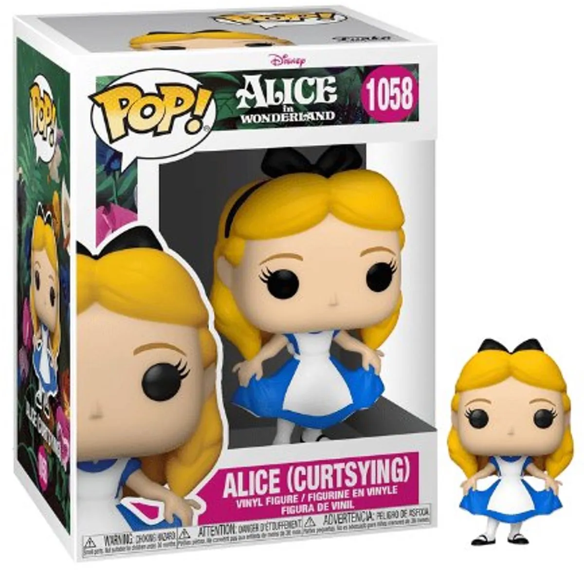 Disney POP! Alice Curtsying Verzamelfiguur - 9cm - Multicolours - afbeelding 6 van 6