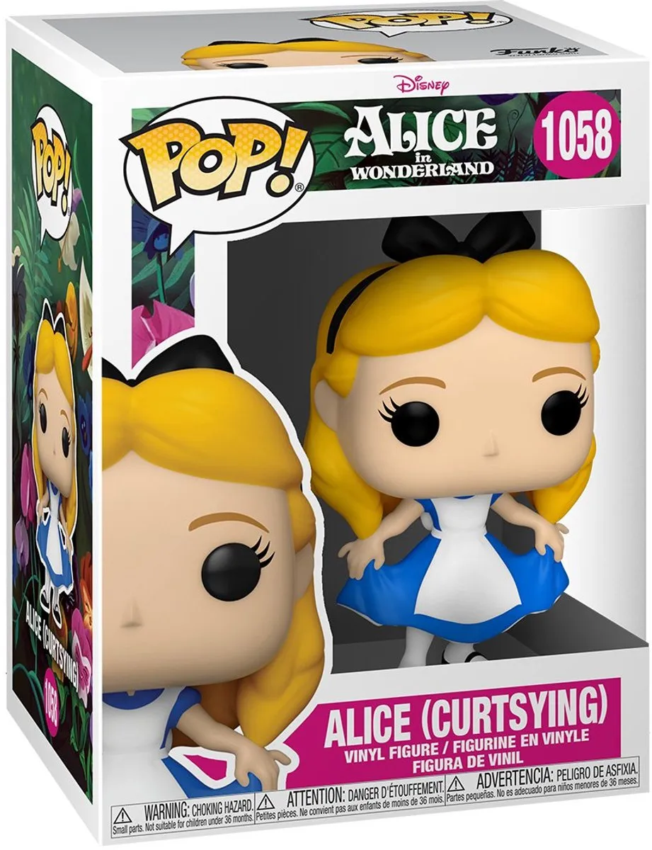 Disney POP! Alice Curtsying Verzamelfiguur - 9cm - Multicolours