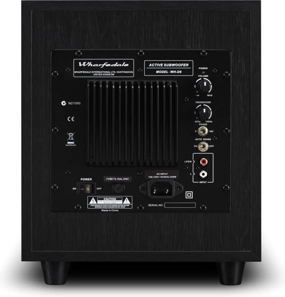 Wharfedale WH-D10 Subwoofer 300W - 250mm - Zwart