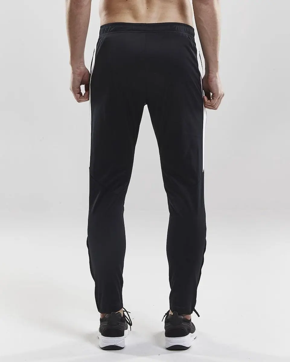 Craft Trainingsbroek L - Zwart/Witte Baan