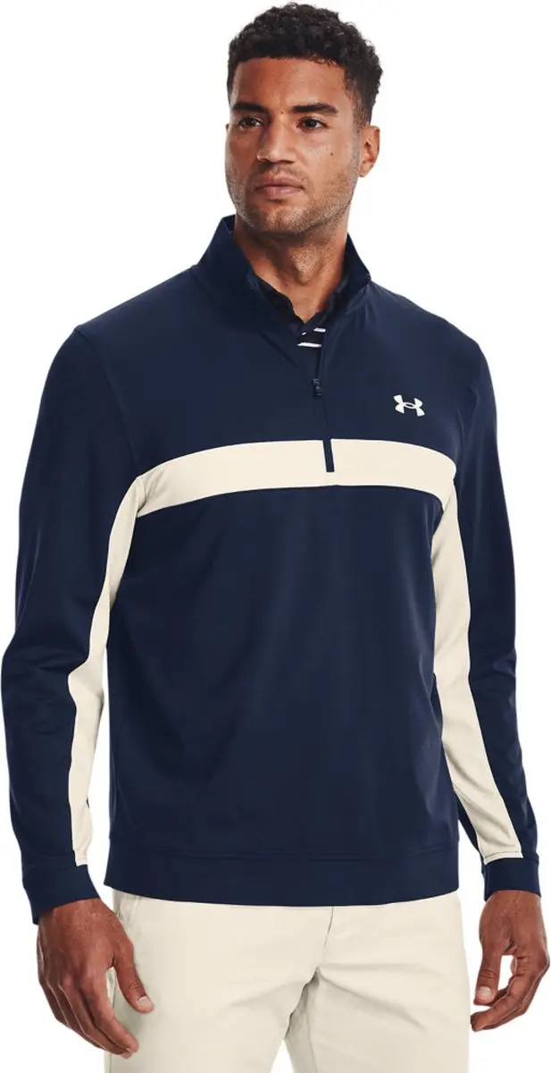 Under Armour Storm Tussenlaag 1/2 Zip - XL - Blauw/Beige - afbeelding 6 van 6