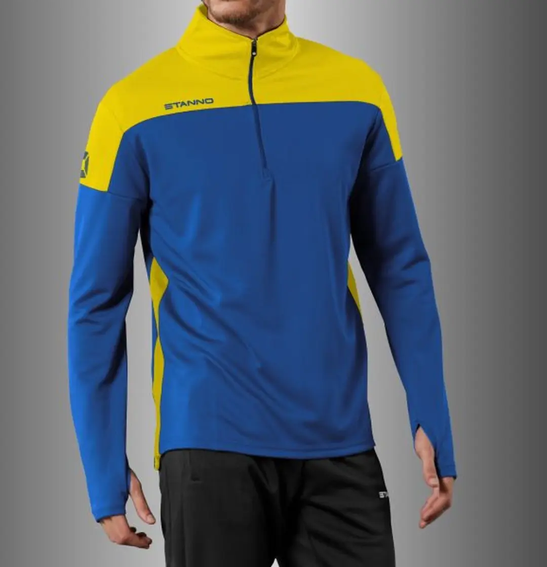 Stanno Pride 1/4 Zip Top - 128 - Blauw/Geel