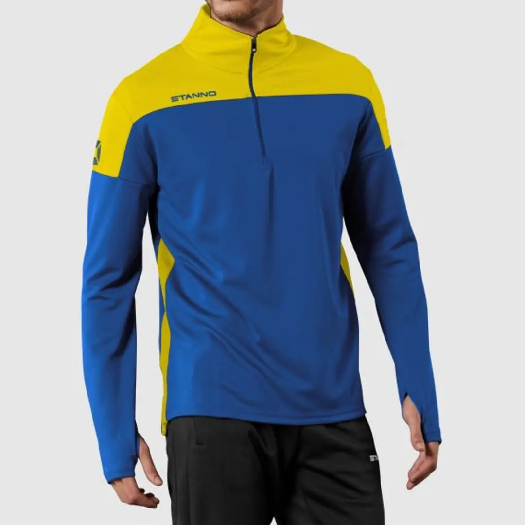 Stanno Pride 1/4 Zip Top - 128 - Blauw/Geel