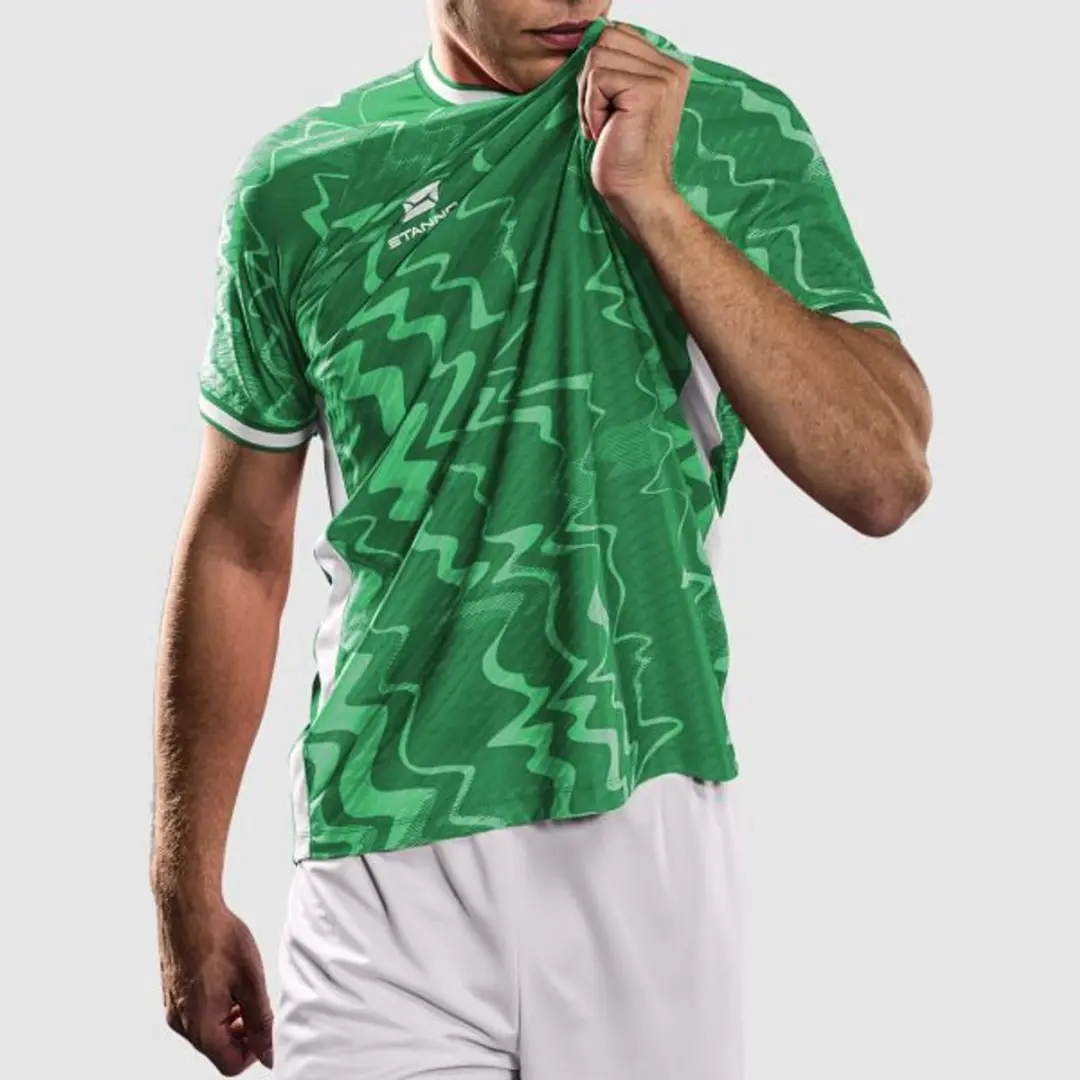 Stanno Wave Shirt 164 - Groen/Wit