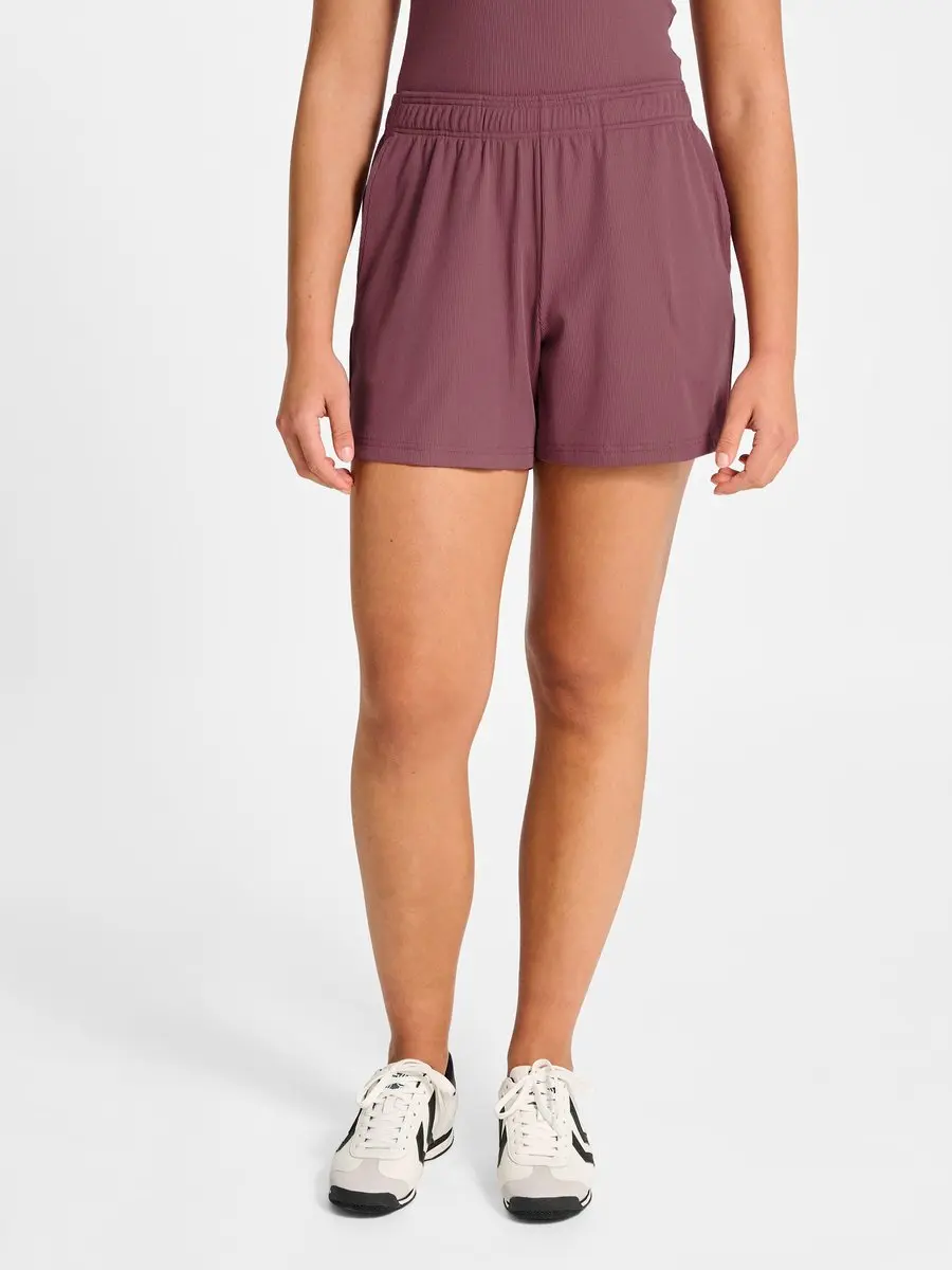 Hummel Hmlpulse Rib Shorts 232240 - Dames Sportshort - S - Nocturne