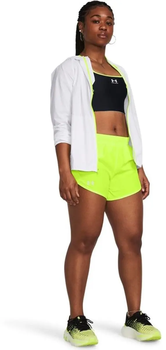 Under Armour UA Fly By 3" Shorts - S - High Vis Yellow