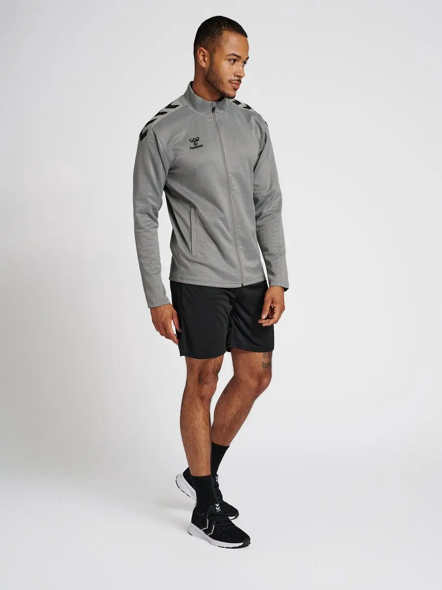 Hummel Hmlcore Xk Poly Zip Sweater - M - Grijs - afbeelding 6 van 6
