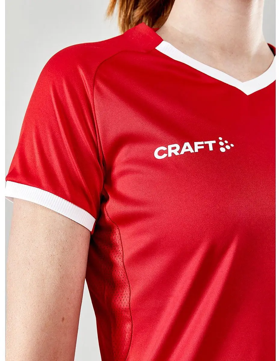 Craft Progress 2.0 Shirt Dames - Korte mouwen - Rood - Maat L