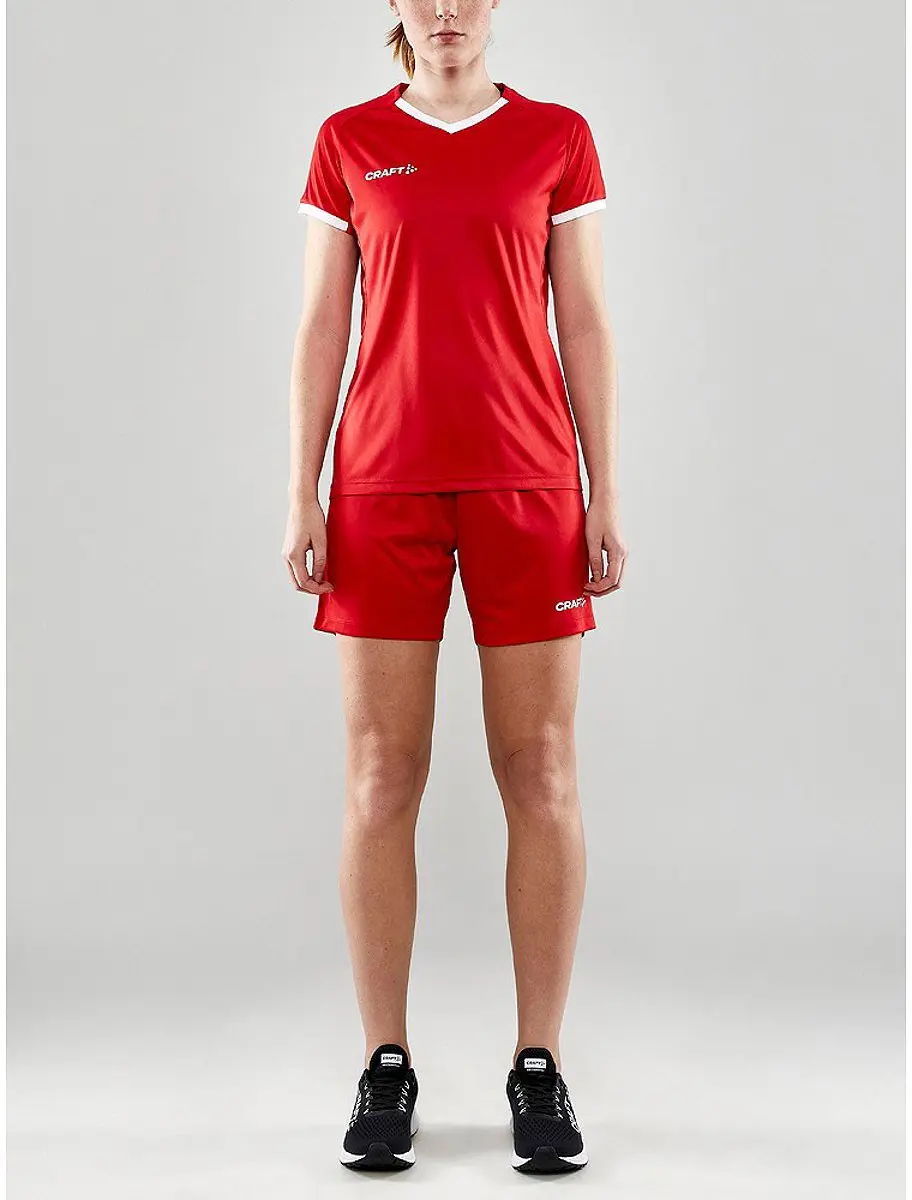 Craft Progress 2.0 Shirt Dames - Korte mouwen - Rood - Maat L