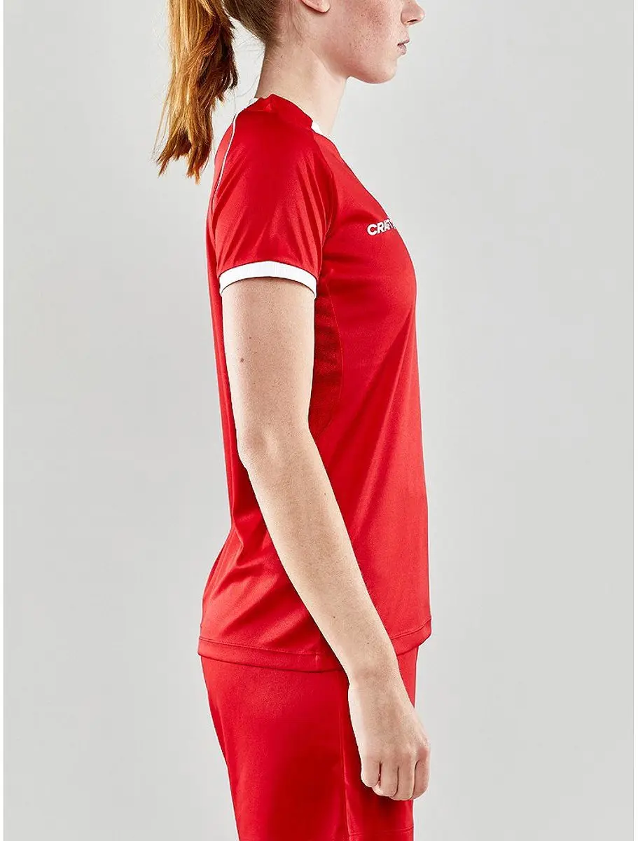 Craft Progress 2.0 Shirt Dames - Korte mouwen - Rood - Maat L