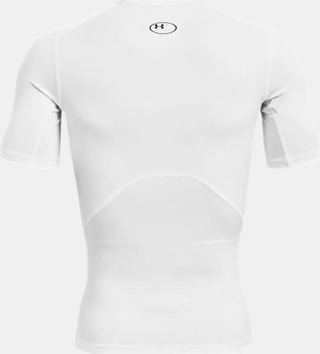 Under Armour UA HG Armour Comp SS-WHT Heren Sportshirt - Wit/Zwart - afbeelding 6 van 6