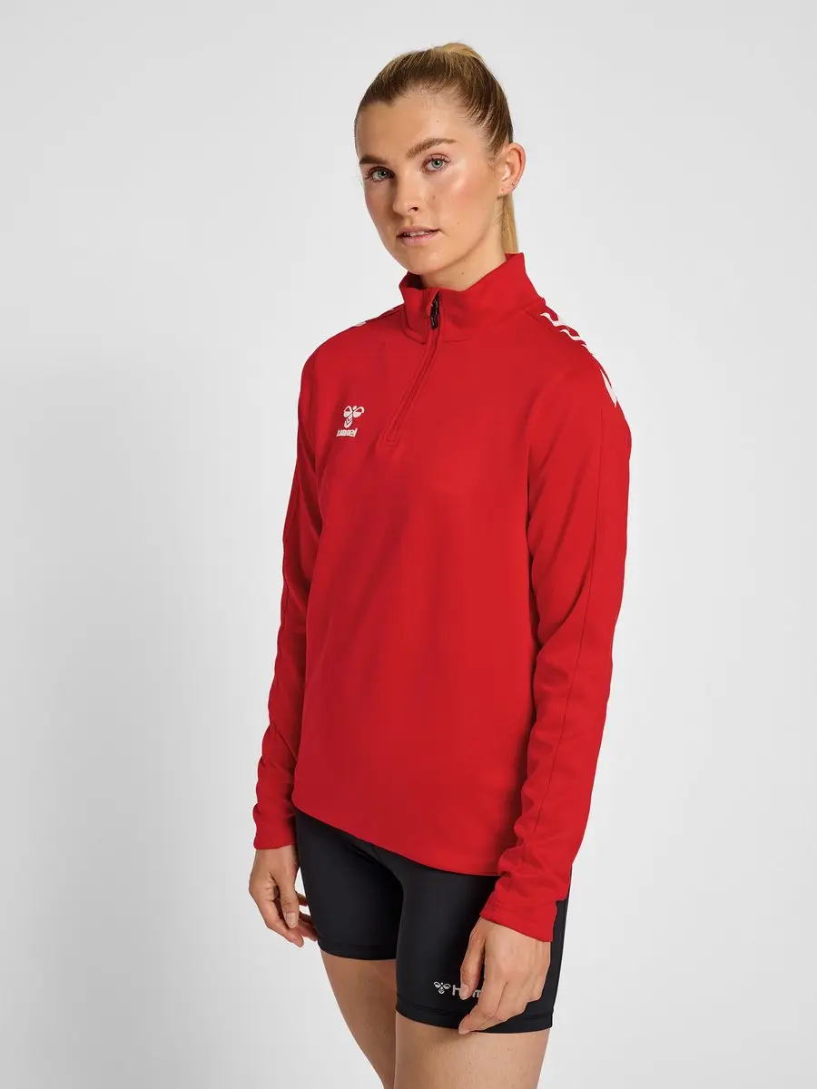Hummel Hmlcore XK Half Zip Sweat Woman Dames Sweater - S - Rood