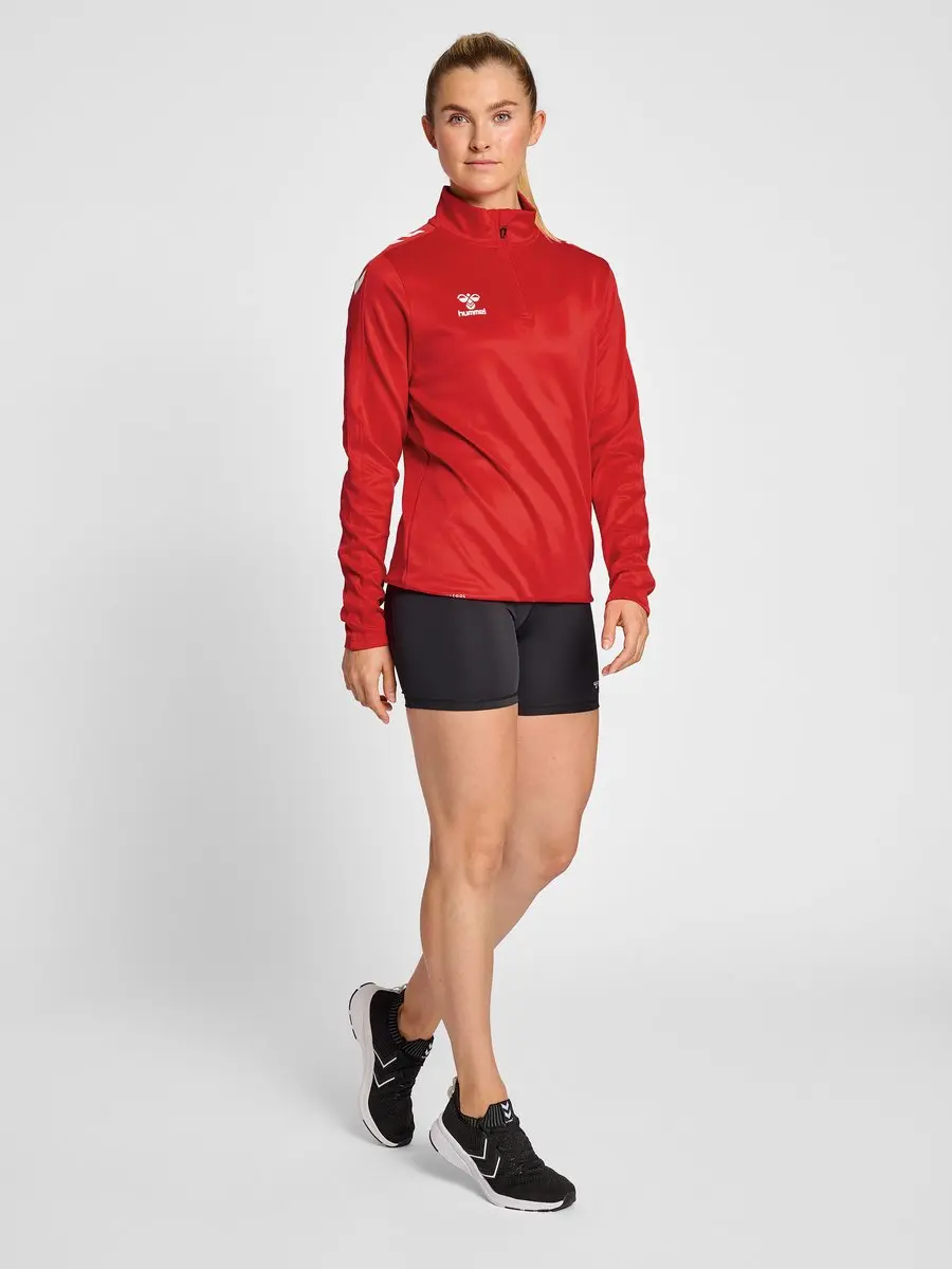 Hummel Hmlcore XK Half Zip Sweat Woman Dames Sweater - S - Rood - afbeelding 6 van 6