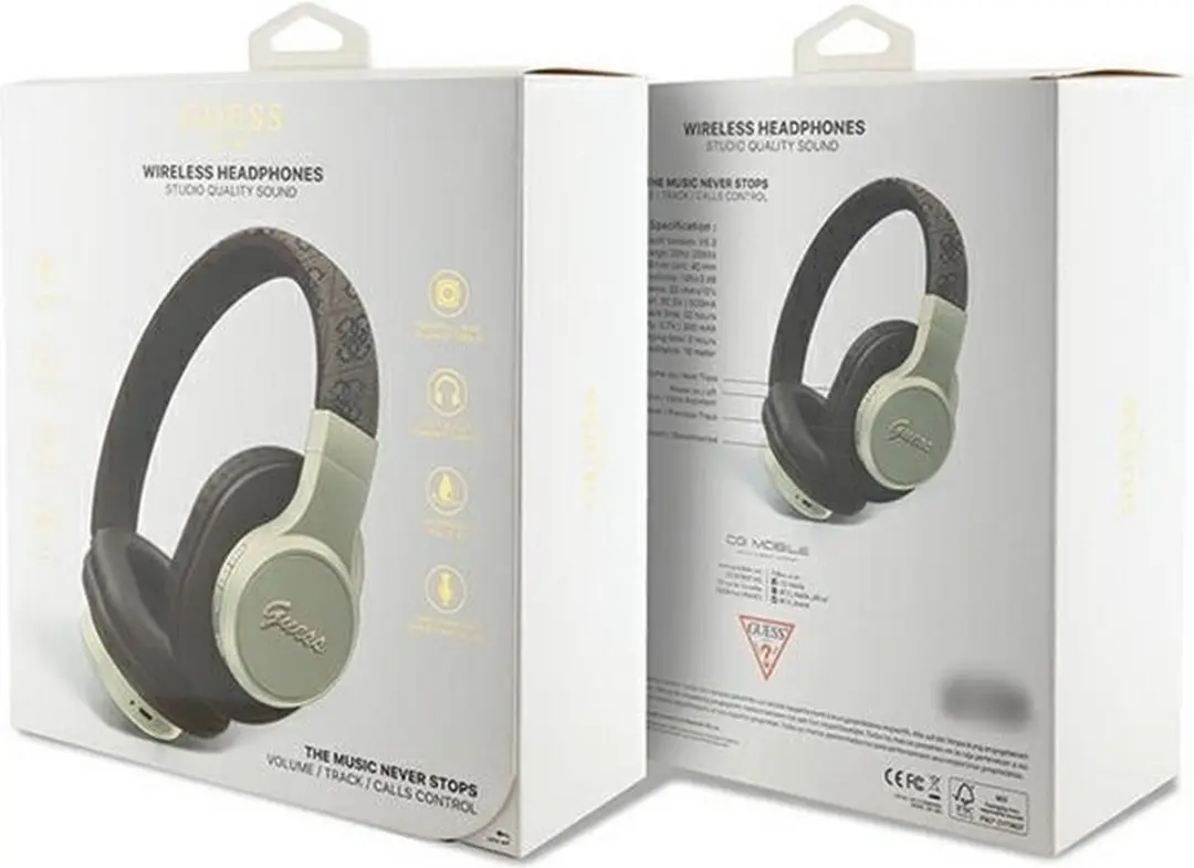 GUESS BH60 Bluetooth Over-Ear Koptelefoon - Bruin
