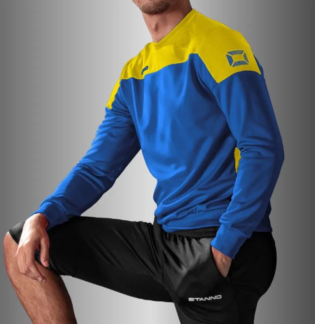 Stanno Pride Top Sporttrui - M - Blauw/Geel