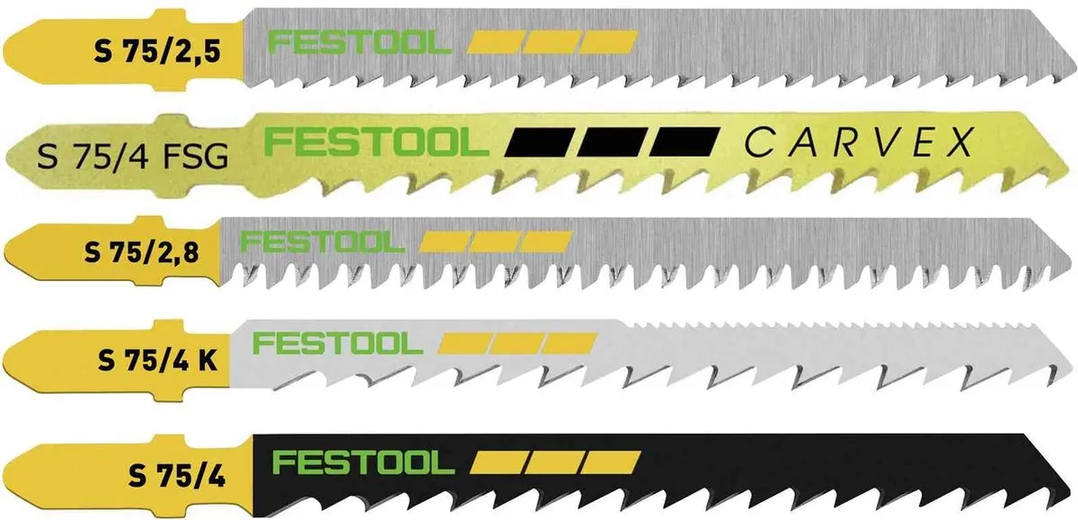 Festool Decoupeerzaagbladset 204275 - 25 Stuks
