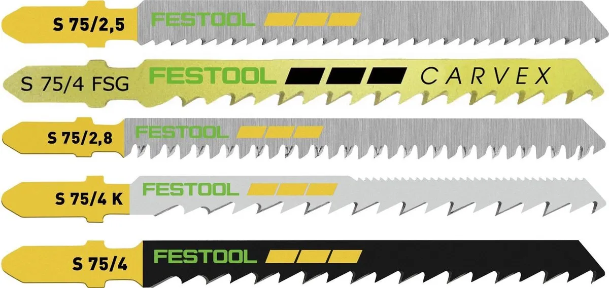 Festool Decoupeerzaagbladset 204275 - 25 Stuks
