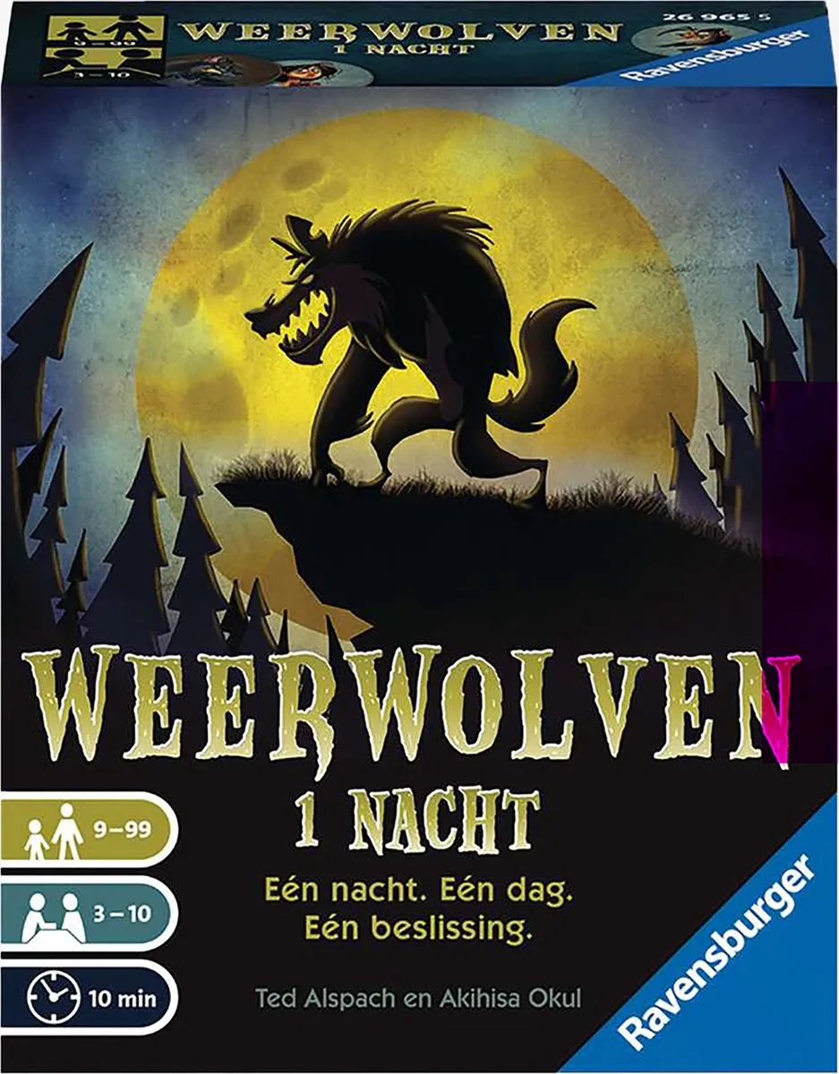 Ravensburger Weerwolven 1 Nacht - 3-10 Spelers