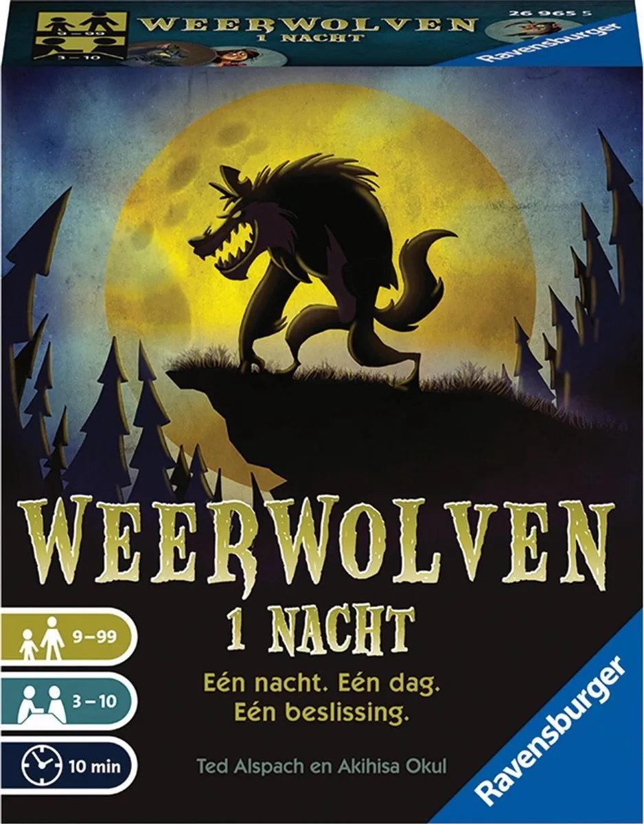 Ravensburger Weerwolven 1 Nacht - 3-10 Spelers