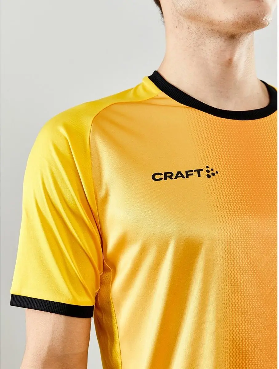 Craft Progress 2.0 Shirt Heren - Geel/Zwart XS