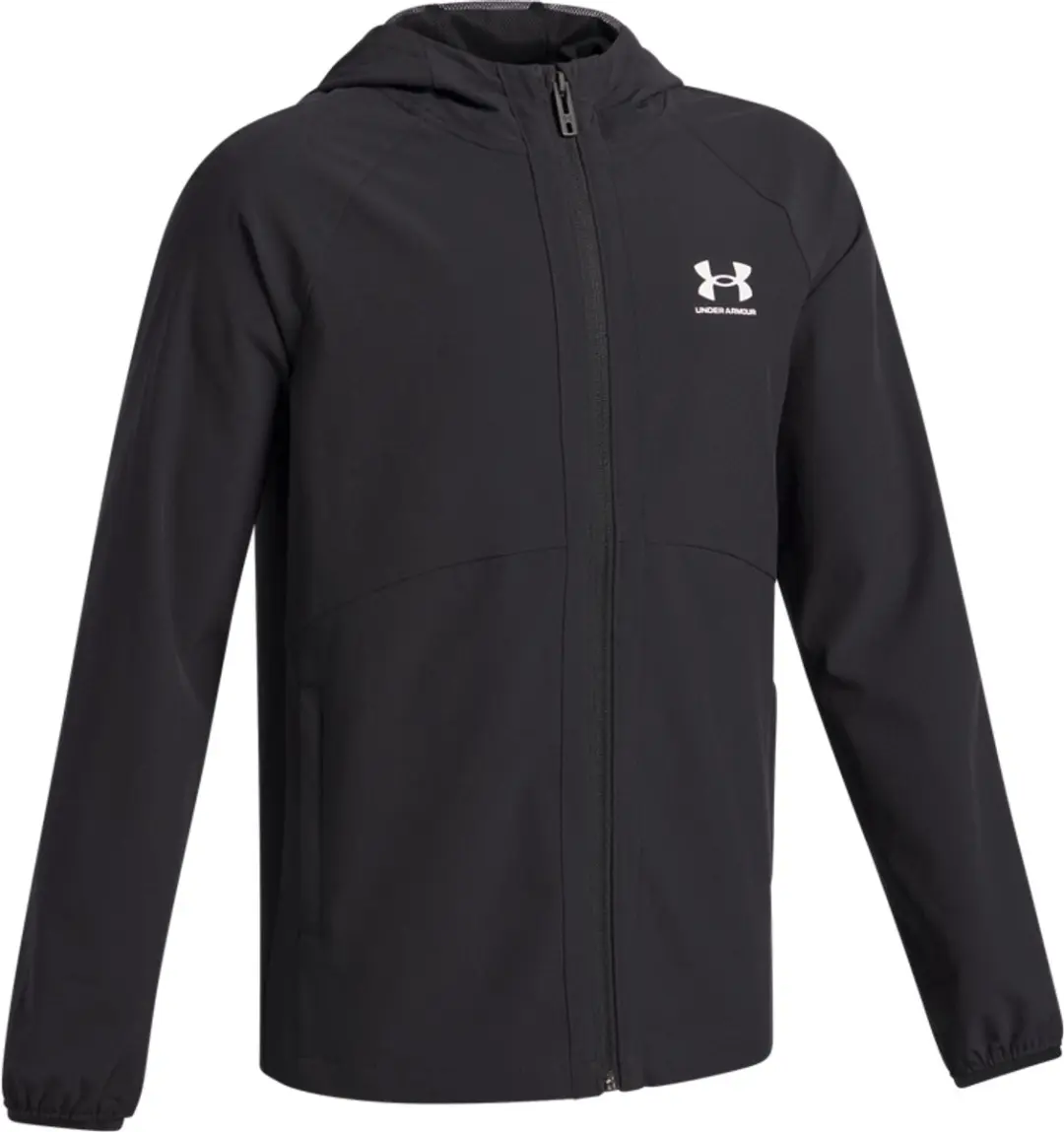 Under Armour UA Vibe Woven Windbreaker - Zwart/Wit - 140