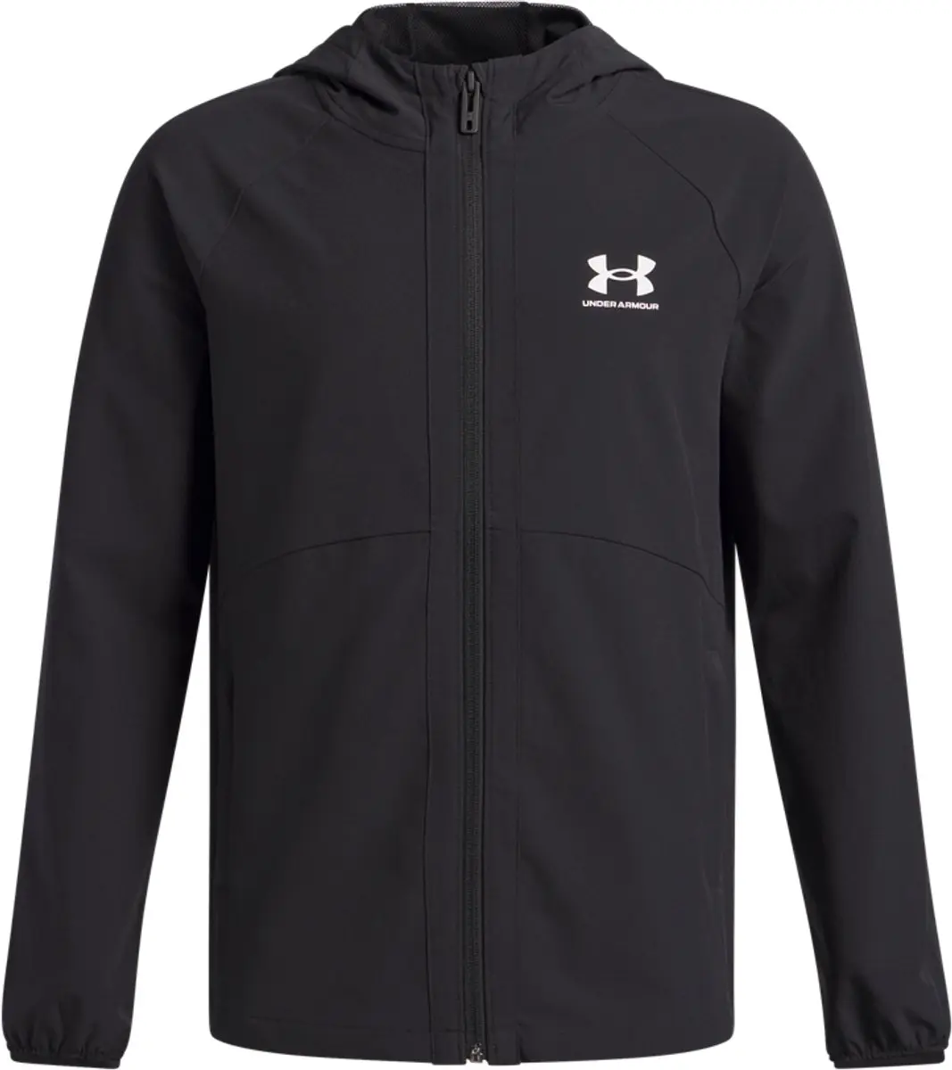 Under Armour UA Vibe Woven Windbreaker - Zwart/Wit - 140 - afbeelding 6 van 6